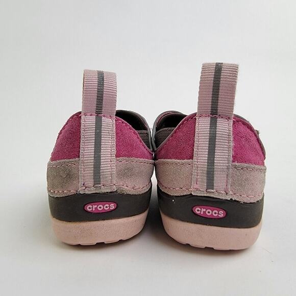 CROCS Infant Leather Slip On Sneaker Shoes - 6C - Picture 6 of 9